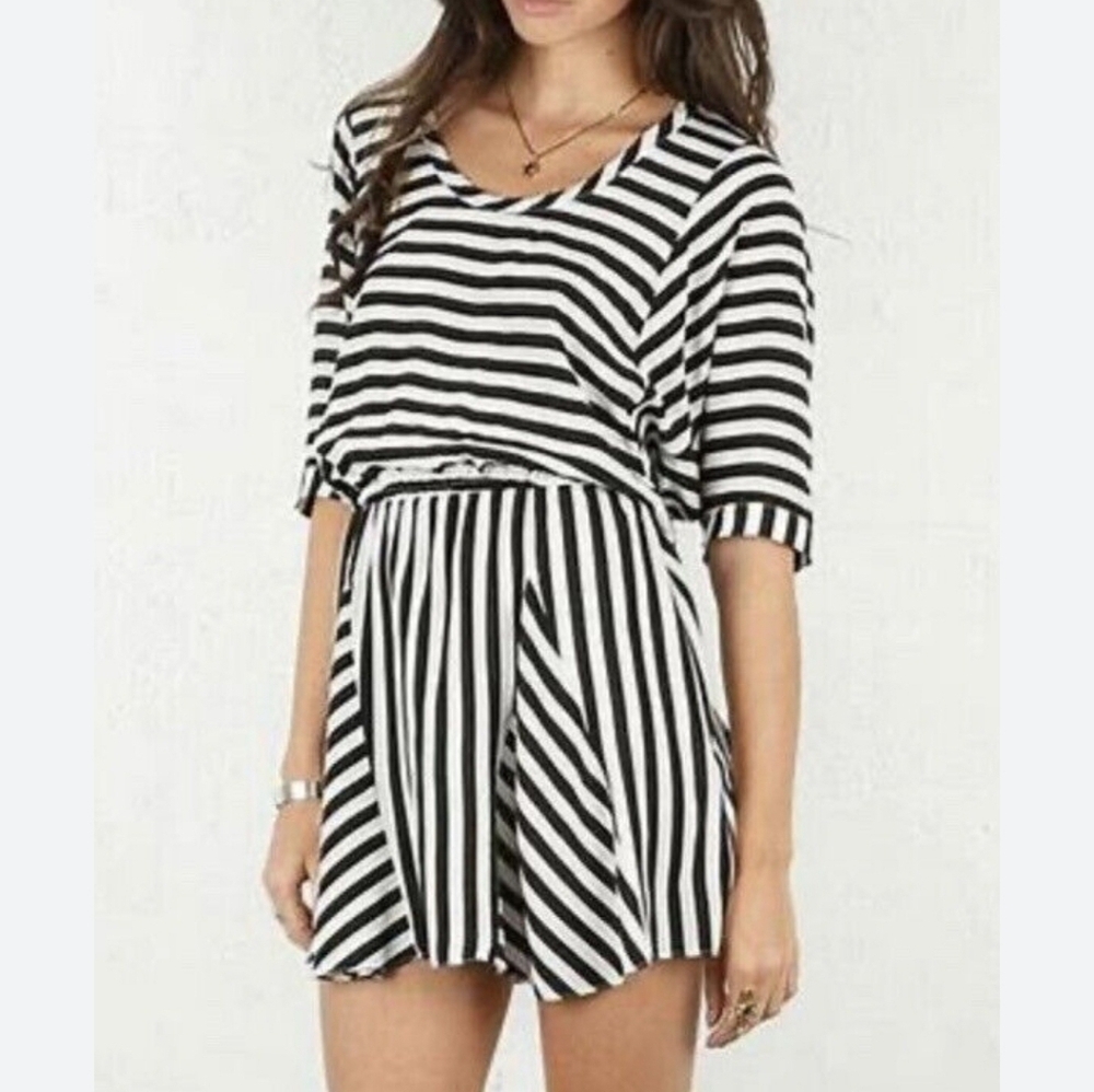 Mason striped black and red silk mini dress 4